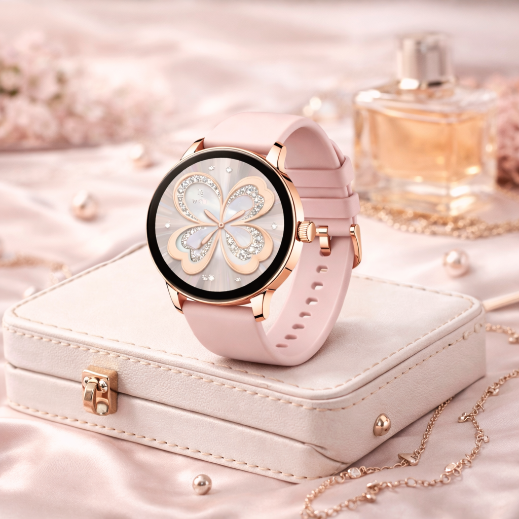 SMARTWATCH DAMSKI 5 PASKÓW GRATIS WODOODPORNY MENU JĘZYK POLSKI