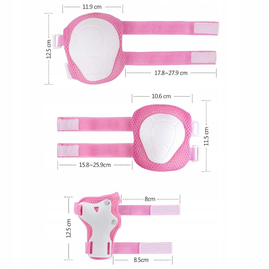 Zestaw ochronny dla dzieci 7w1 – kask + ochraniacze