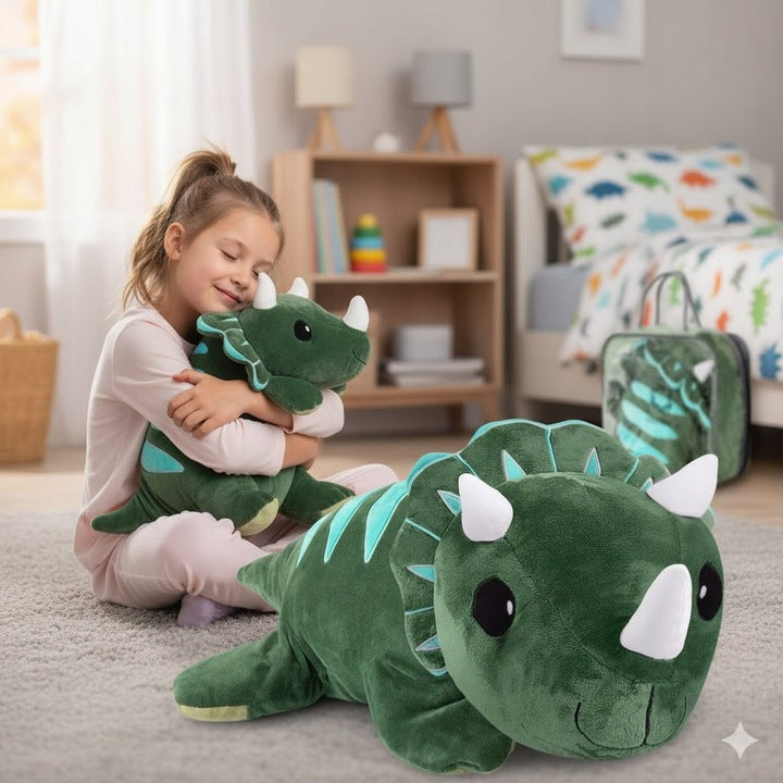 PLUSZAK OBCIĄŻENIOWY ZABAWKA SENSORYCZNA PRZYTULANKA DLA DZIECI DINOZAUR