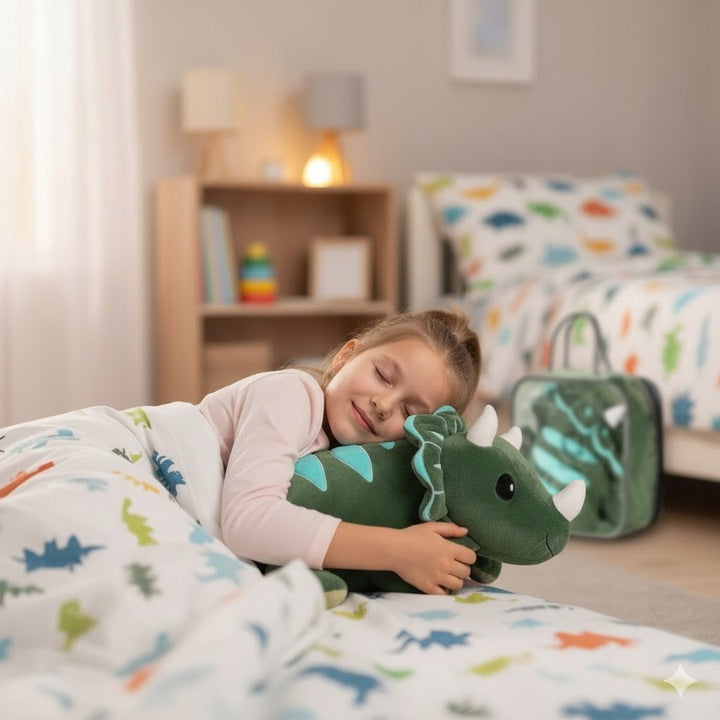 PLUSZAK OBCIĄŻENIOWY ZABAWKA SENSORYCZNA PRZYTULANKA DLA DZIECI DINOZAUR