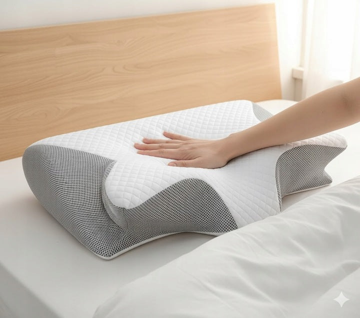 PODUSZKA ORTOPEDYCZNA DO SPANIA NA BOKU BRZUCHU BÓLE KARKU PROFILOWANA MEMORY DUŻA XL