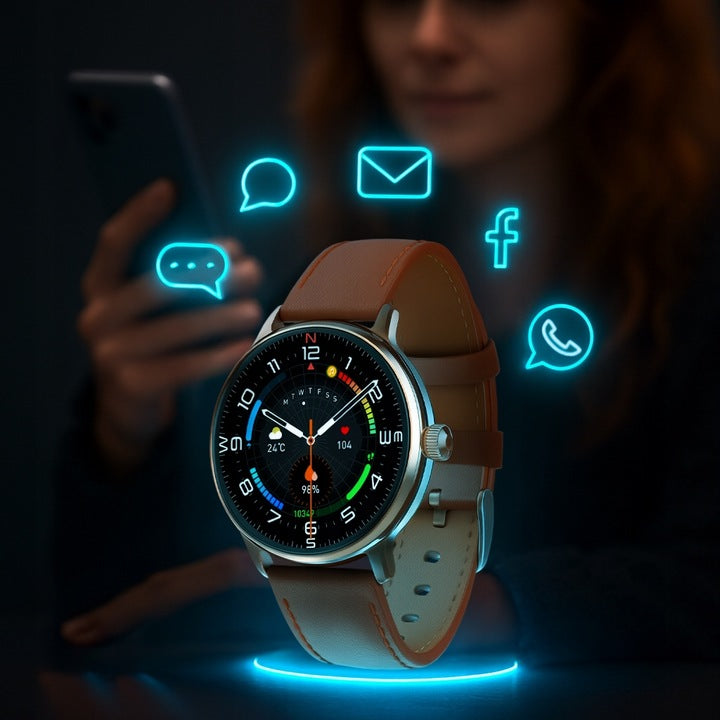 SMARTWATCH DAMSKI 5 PASKÓW GRATIS WODOODPORNY MENU JĘZYK POLSKI