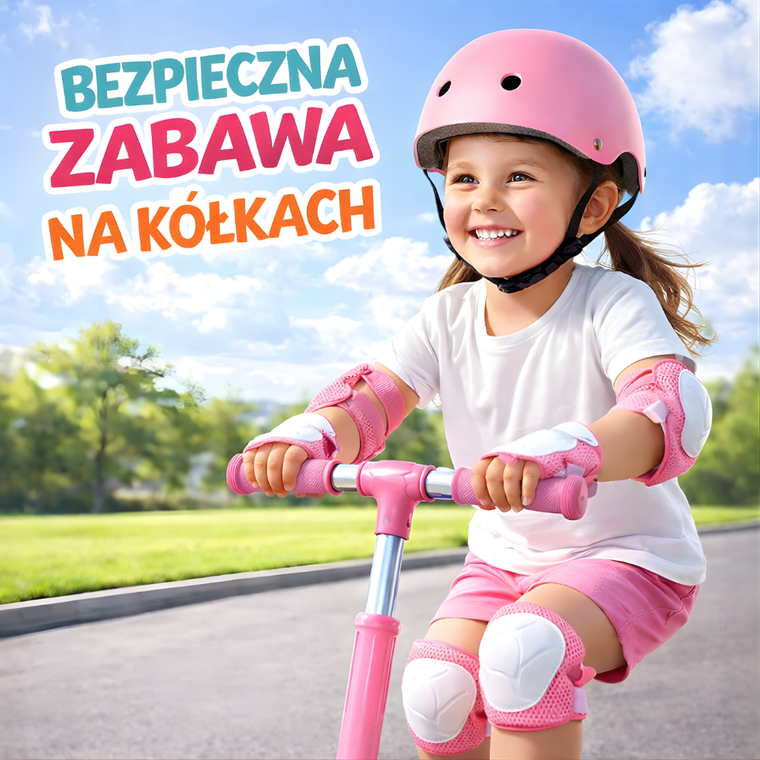 Zestaw ochronny dla dzieci 7w1 – kask + ochraniacze