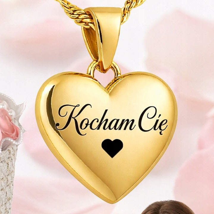 Miś Z Róż LED Naszyjnik Kocham Cię Prezent Na Dzień Kobiet Zestaw