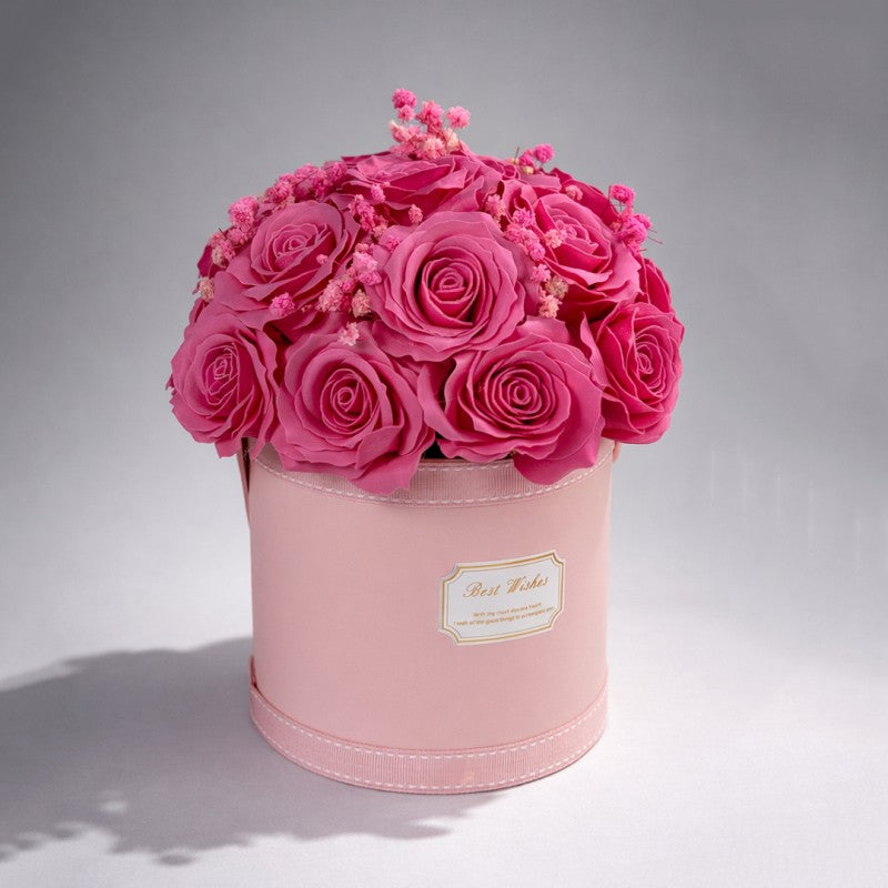 KWIATY MYDLANE FLOWER BOX 21szt PACHNĄCE BUKIET PREZENT WALENTYNKI