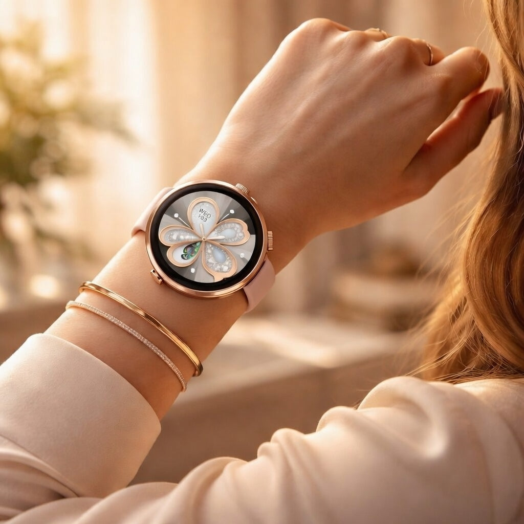 SMARTWATCH DAMSKI 5 PASKÓW GRATIS WODOODPORNY MENU JĘZYK POLSKI