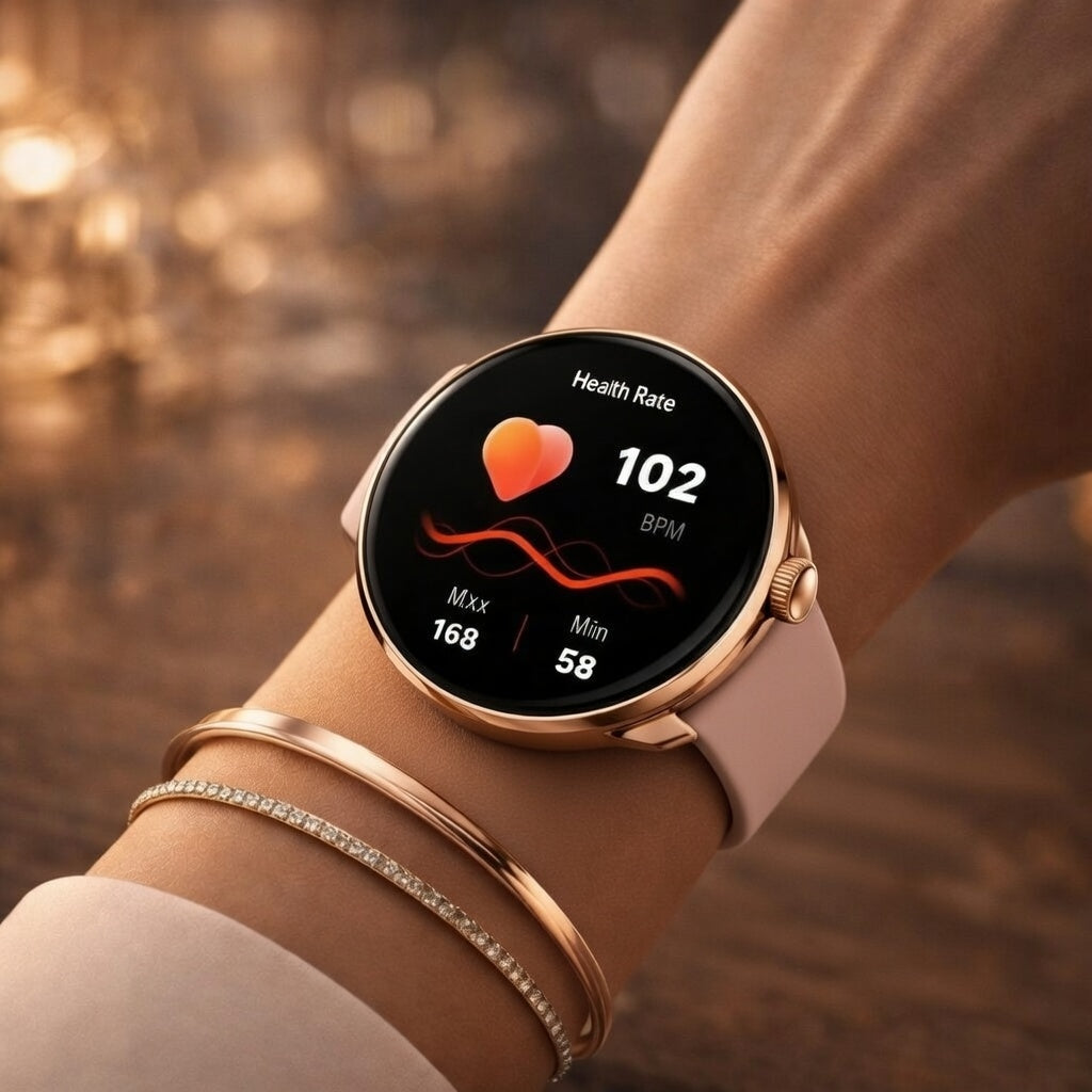 SMARTWATCH DAMSKI 5 PASKÓW GRATIS WODOODPORNY MENU JĘZYK POLSKI