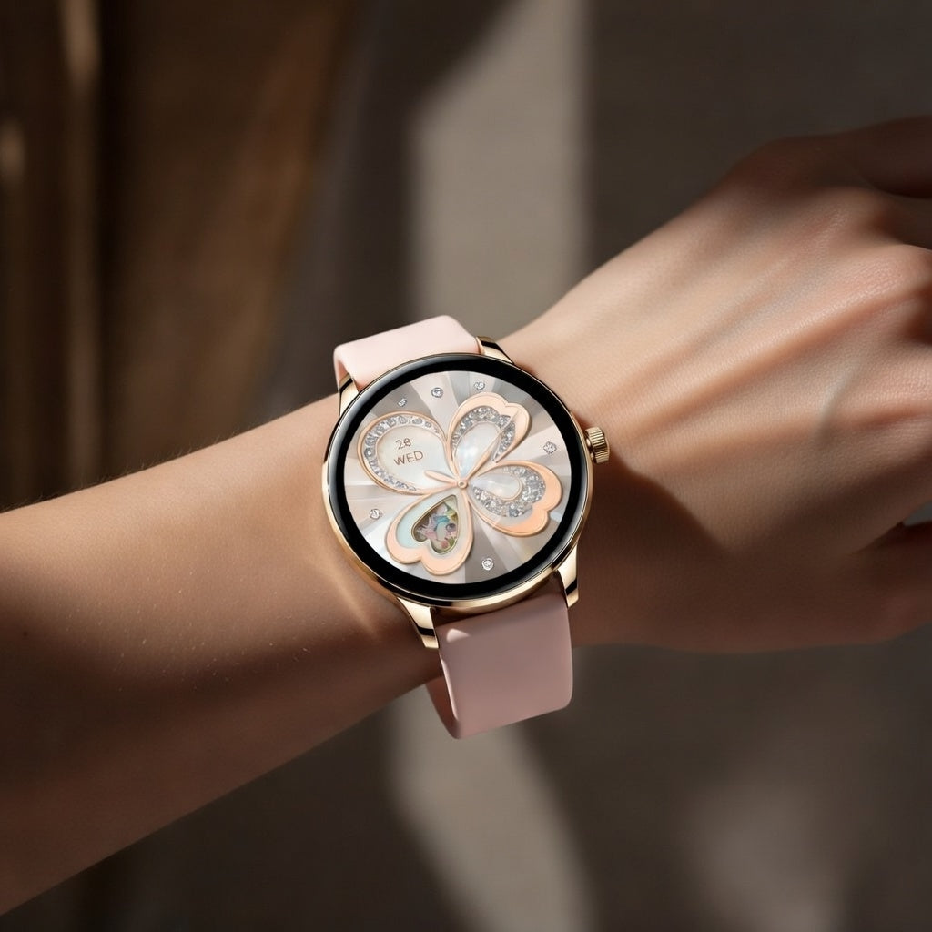 SMARTWATCH DAMSKI 5 PASKÓW GRATIS WODOODPORNY MENU JĘZYK POLSKI