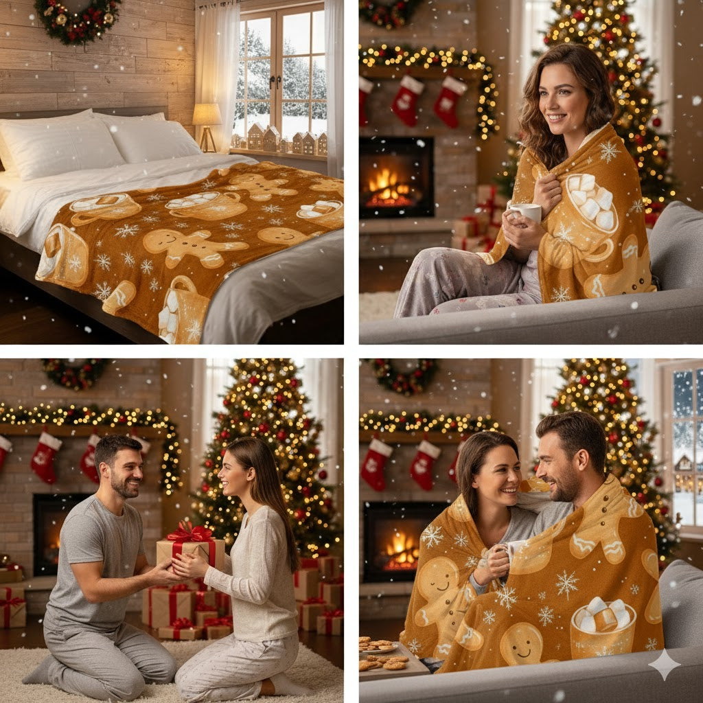 KOC ŚWIĄTECZNY "CIASTEK" XL 150x200