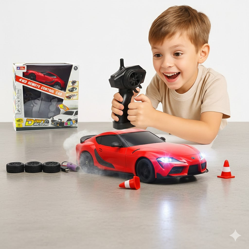 AUTO DO DRIFTU SAMOCHÓD ZDALNIE STEROWANY RC CZERWONY